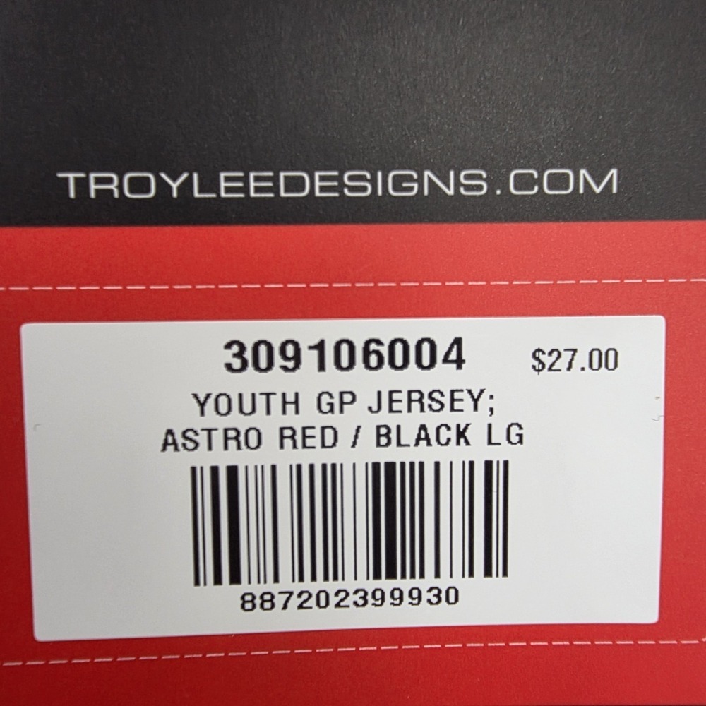 Troy Lee Designs GP Youth Motocross Jersey Large Astro Red Black MTB BMX NWT - Picture 7 of 14